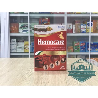 Hemocare - Cải Thiện Tình Trạng Thiếu Máu Do Thiếu Sắt