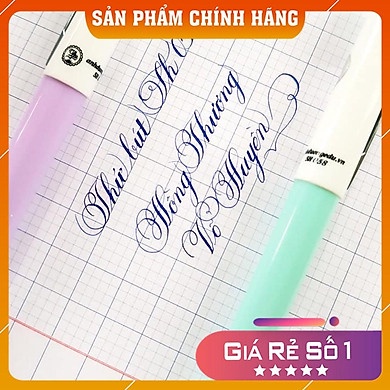 Bút/ ngòi thầy Ánh Sh058 ngòi kim tinh lá tre tự tạo thanh đậm