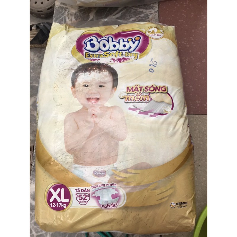 Tã dán Bobby extra soft dry cao cấp size XL52