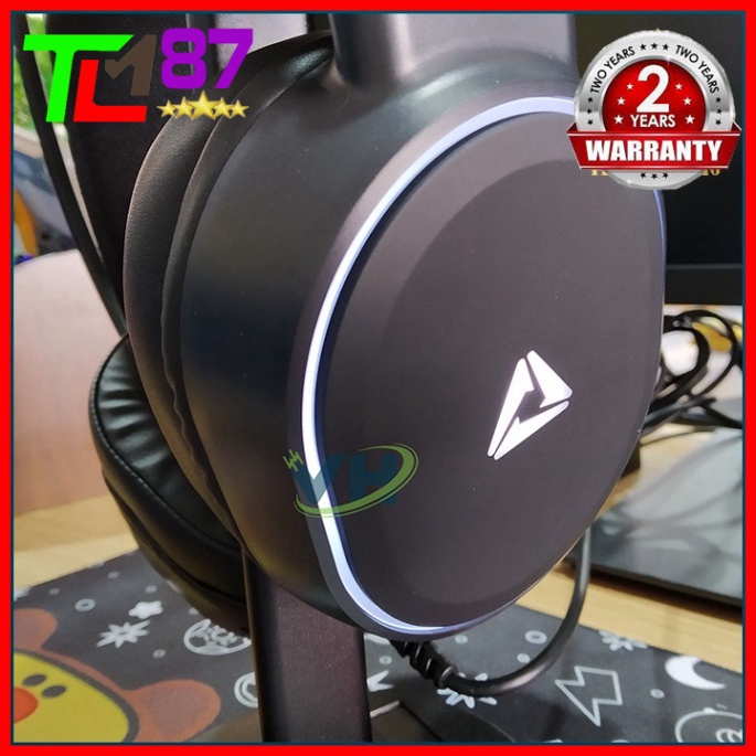 Tai Nghe Gaming Có Dây Headphone Chụp Tai VSP ESPORT VX1 LED 7 Màu - Tai Nghe Nhạc Máy Vi Tính Laptop Game Thủ Có Mic