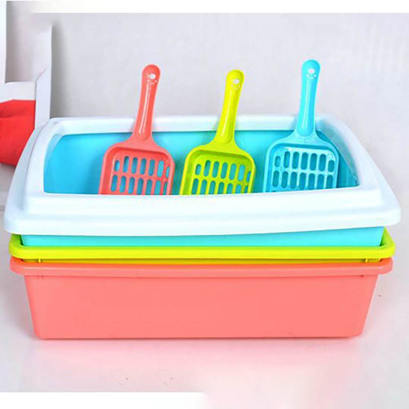 Khay Vệ Sinh Cho Mèo Hình Chữ Nhật giao màu ngẫu nhiên