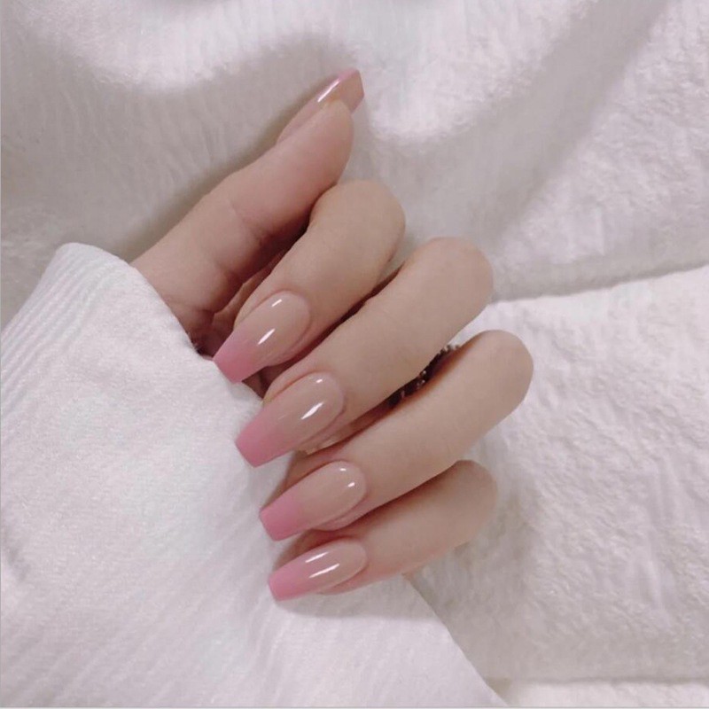 Bộ 24 móng giả D043 dáng móng dài ( Tặng kèm keo và dũa )