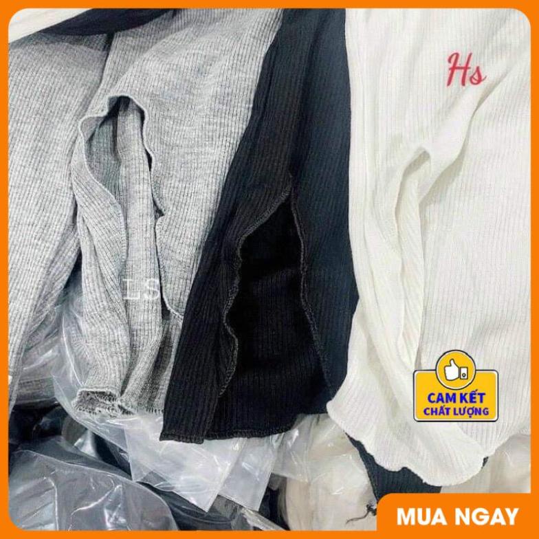 Áo body dài tay xẻ tà bèo lệch HS6 [ Cam kết 100% hoàn tiền nếu không đúng mẫu ]