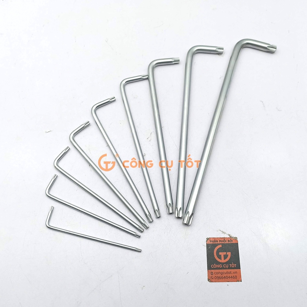 Bộ lục giác bông lỗ 9 cây T10-T50 LIBERMAN dài 230mm