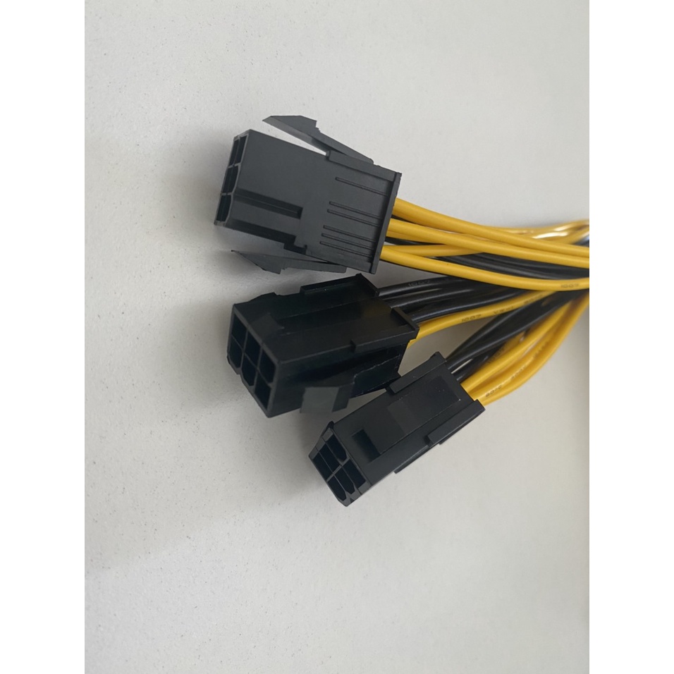Dây cáp chia nguồn pc 1 ra 2 6pin 8pin giá rẻ