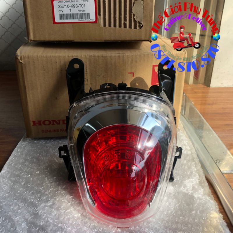Bộ đèn hậu (đèn sau) Scoopy 2017-2020 zin Honda Thái Lan - 33710-K93-T01