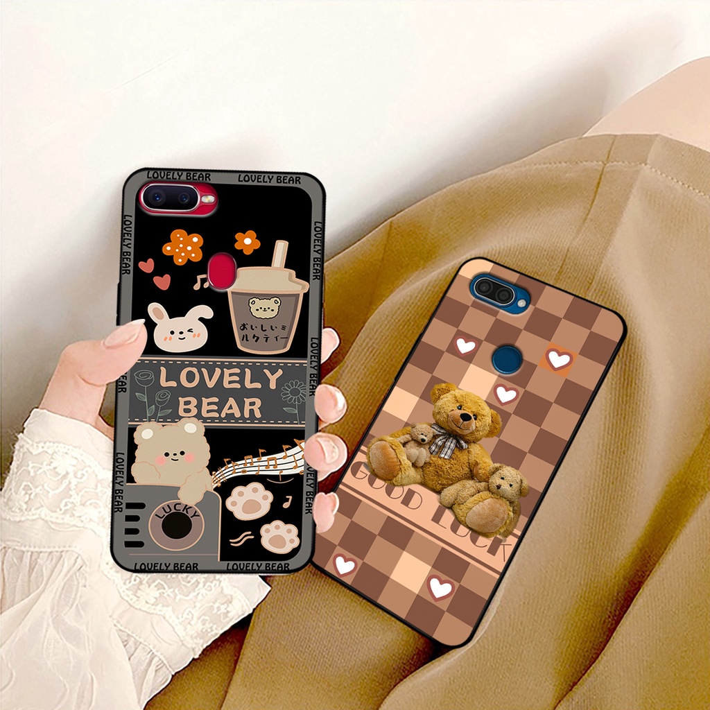 Ốp lưng Oppo A5s - Oppo A7 - Oppo F9 - Oppo A12 in hình gấu bear dễ thương, bền đẹp