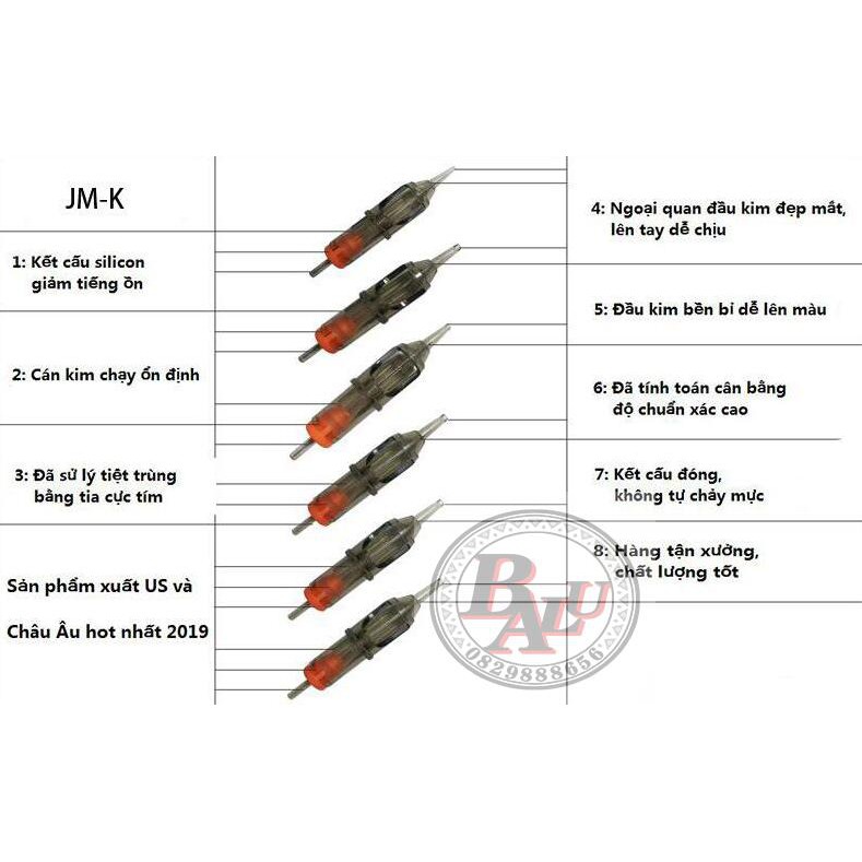 JM-K1, đi nét RL;RS, Kim đạn đen dùng một lần