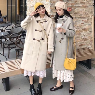 Áo khoác dạ khuy sừng dáng dài túi hộp cute👌👌