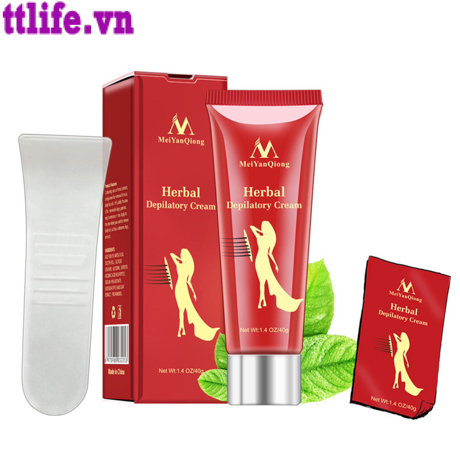(Hàng Mới Về) Kem Tẩy Lông Meiyanqiong Chiết Xuất Thảo Mộc Không Đau 40g | BigBuy360 - bigbuy360.vn