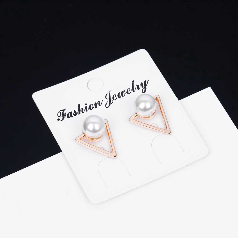 Khuyên tai kiểu dáng độc đáo đính hạt ngọc trai thời trang cho nữ