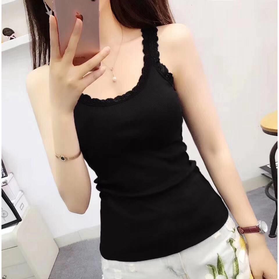Áo sát nách màu trơn thanh lịch