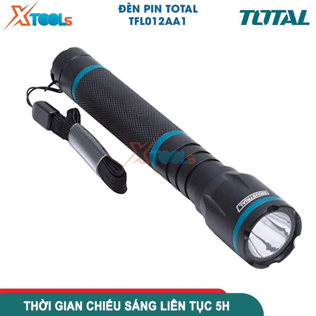 Đèn pin TOTAL công suất từ 1W - 3W, vỏ hợp kim nhôm siêu bền tuổi thọ đèn pin 100000h KHÔNG KÈM PIN [CHÍNH HÃNG][XTOOLS]