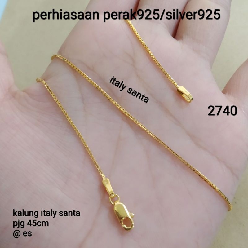 Dây chuyền bạc Ý SANTA GOLD 2740