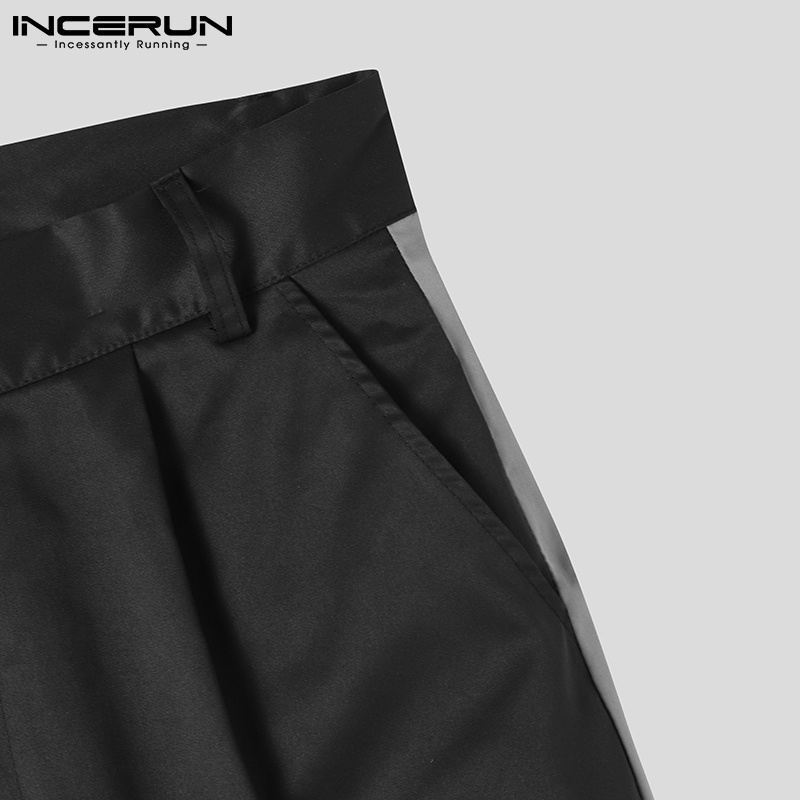 Quần baggy Incerun dáng dài phối màu cá tính dành cho nam