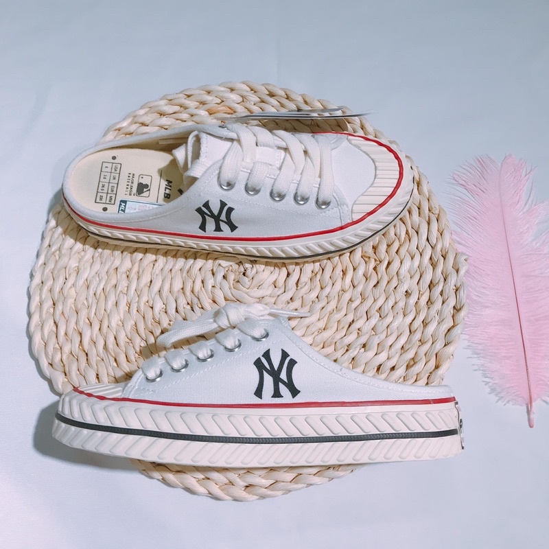 Giày MLB Mule trắng full box chính hãng