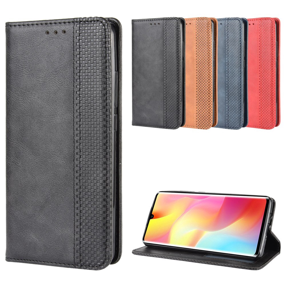 Bao da điện thoại nắp lật bằng PU có ngăn đựng tiền cho Xiaomi Mi Note 10 Lite Note10 lite