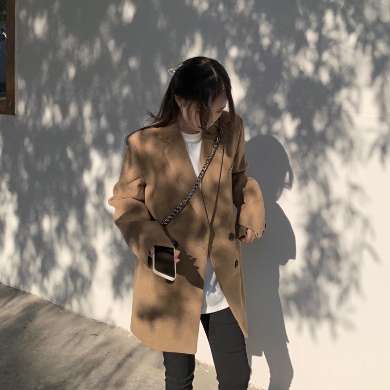 Áo vest dạ phong cách Hàn Quốc thu đông