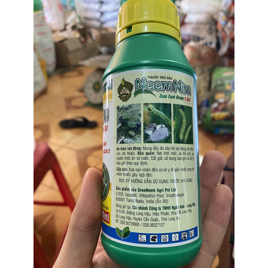 Dầu Neem Hữu Cơ Phòng Trừ Các Loại Sâu Rệp (400ml)