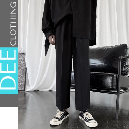 QUẦN vải Hàn Quốc dáng suông cao cấp cho nam quần ống rộng vải tuyết mưa siêu tôn dáng