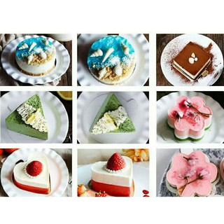 Khuôn Inox Không Đáy Tròn Vuông Trái Tim Loại Nhỏ Làm Bánh Tiramisu, Mousse, thạch, pudding - Charlotte Ring Mini