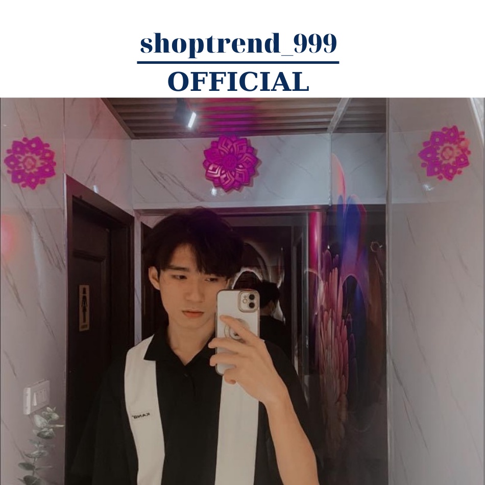 Áo Thun Form Rộng Có Cổ Đen Sọc Trắng Phong Cánh Hàn Quốc, Áo Polo Phông Unisex Nam Nữ Đủ Size Mặc Đẹp Dễ Mix Đồ