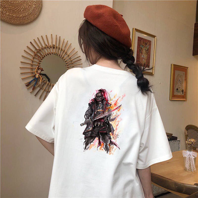 Áo thun tay lỡ nữ form rộng Samurai form rộng vải dày mịn 2020T1831