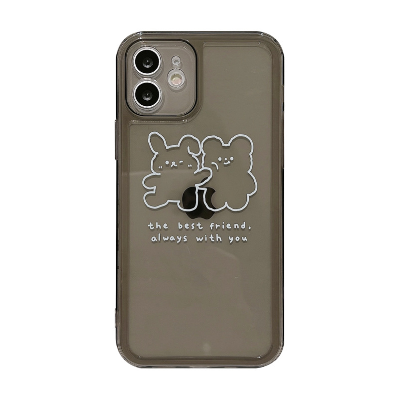 Ốp điện thoại TPU in hình thỏ cho iPhone 11 Pro Max X Xr Xs Max 7 8 Plus Se 2020 12 pro max 12 mini | BigBuy360 - bigbuy360.vn