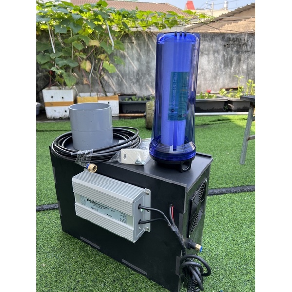 Máy phun sương siêu âm tạo ẩm phòng 10-50m2 / tạo ẩm nhà yến , nhà lan , phòng ươm cây / tặng kèm bộ lọc