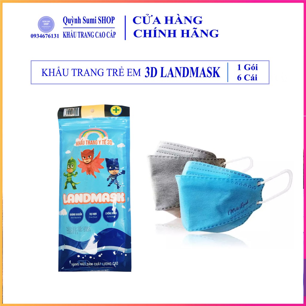 Khẩu trang trẻ em 3D LandMask Form KF94 hàn quốc 3D landmask kid