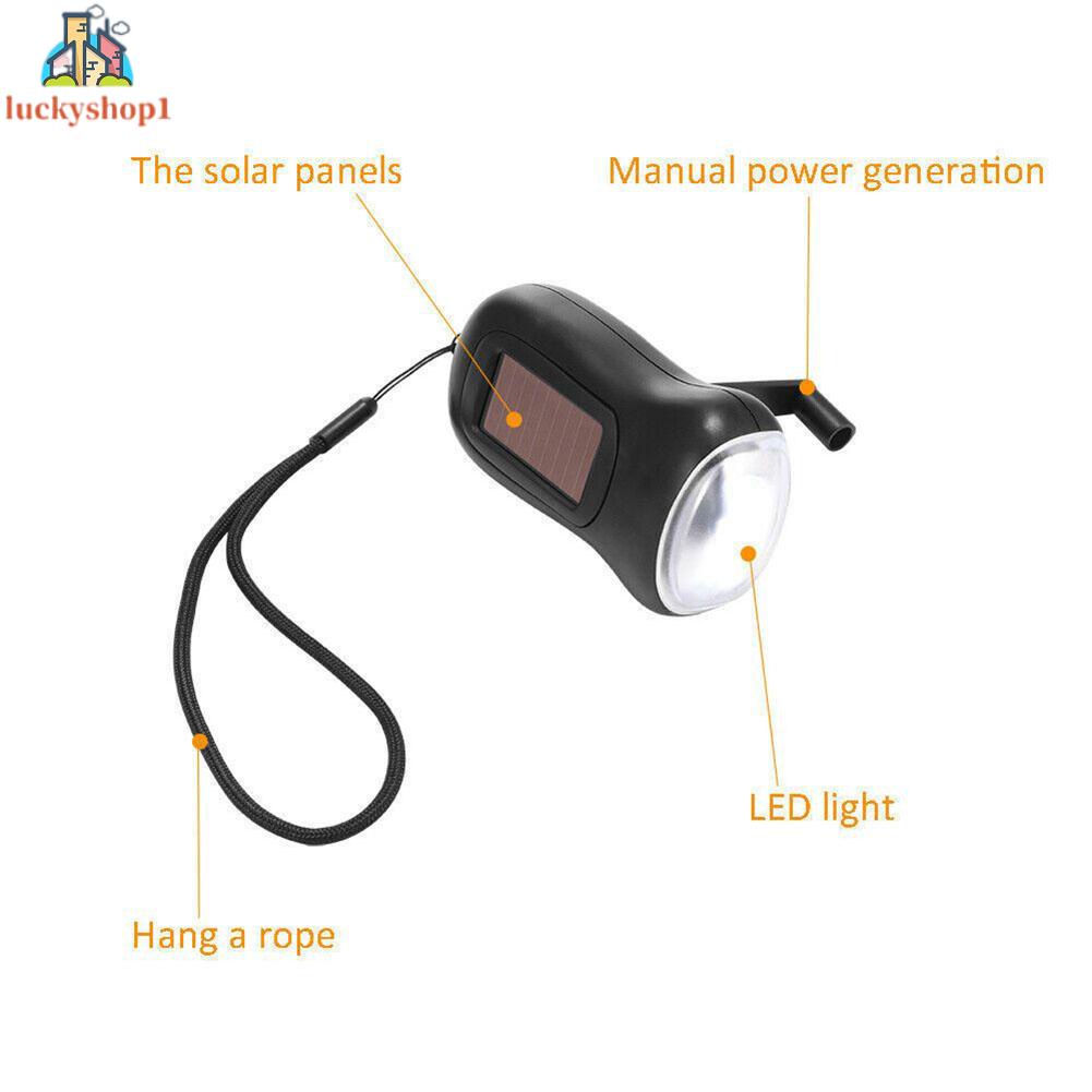Đèn Pin Năng Lượng Mặt Trời Mini Cầm Tay