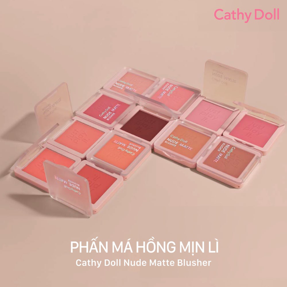 Phấn Má Hồng Cathy Doll Nude Matte Blusher 6g