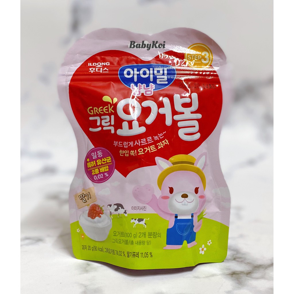 Sữa chua khô trái cây Ildong Hàn Quốc cho bé từ 7 tháng tuổi