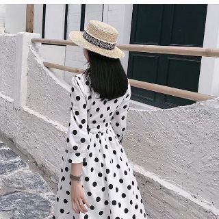 Váy maxi chấm bi QCCC