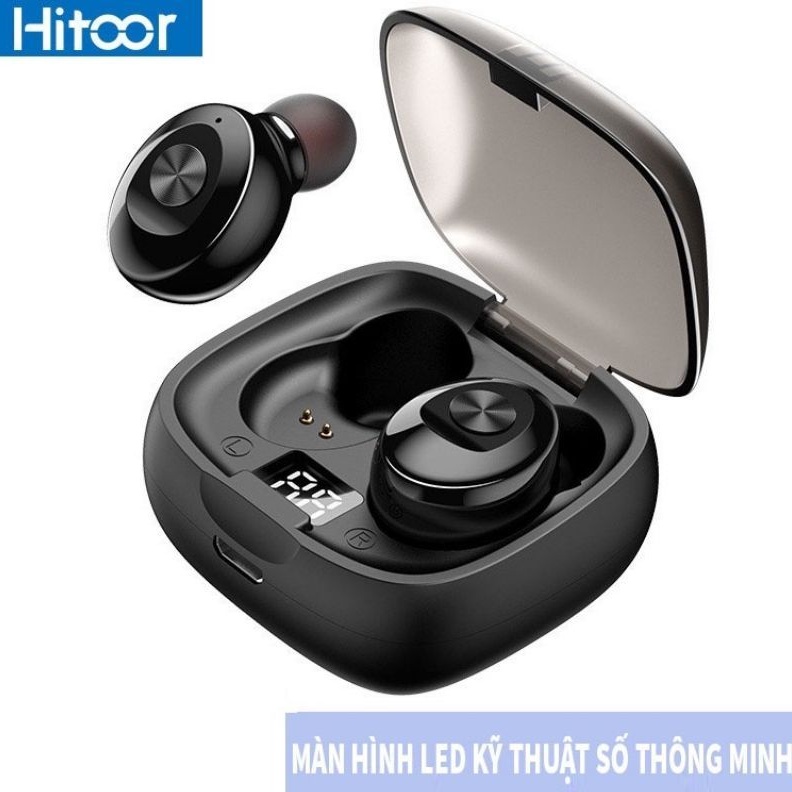 Tai nghe bluetooth 5.0 Hitoor HXG8 TWS màn hình Led hiển thị pin kỹ thuật số thể thao