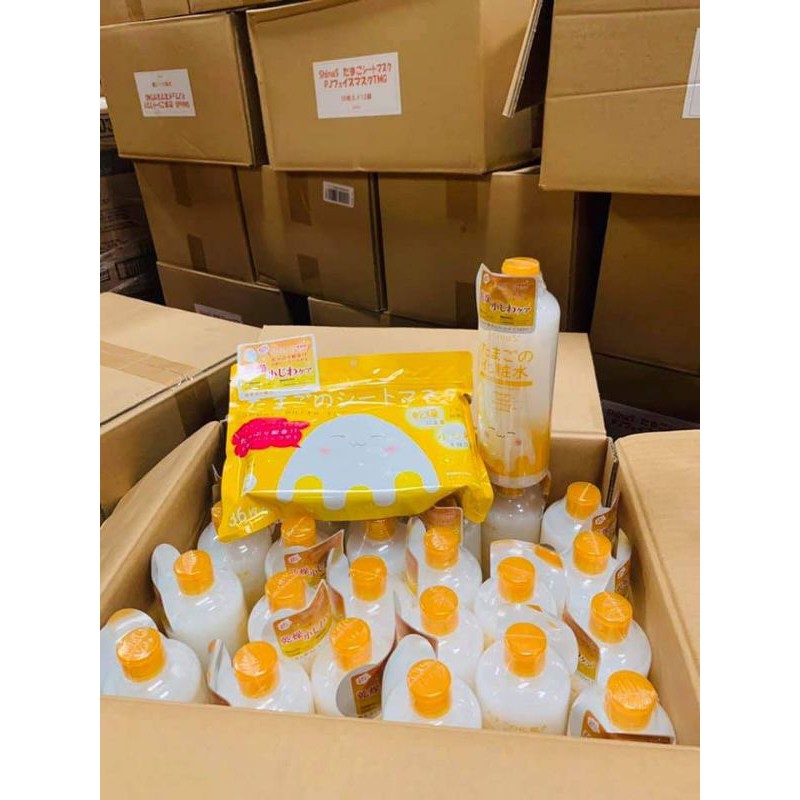 Nước hoa hồng Super White Egg Lotion Nhật Bản 500ml, nước hoa hồng trứng