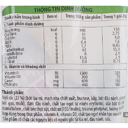 Combo 8 bịch Ngũ cốc dinh dưỡng NutiFood nguyên cám Diabet Care bịch 400g