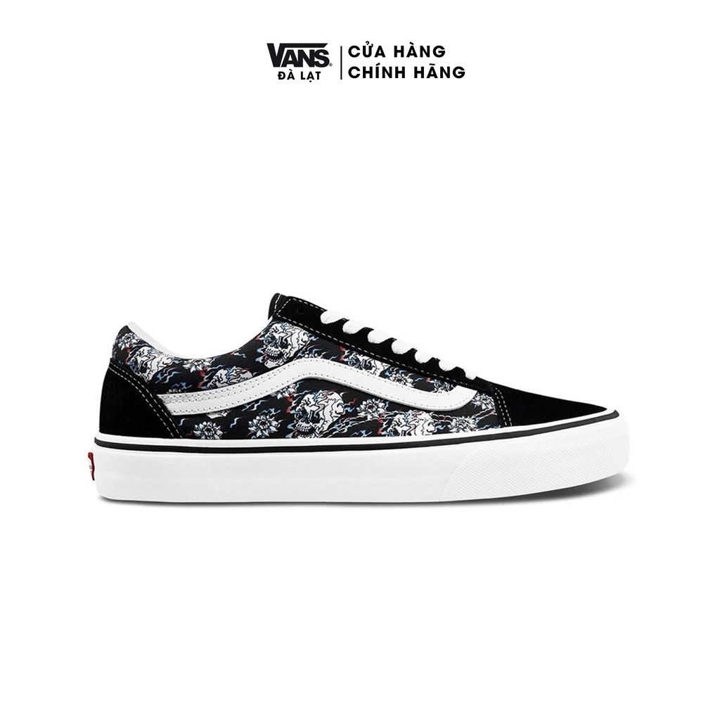 Giày Vans sneaker Unisex họa tiết đầu lâu - Vans UA Old Skool Flash Skulls - VN0A38G118C
