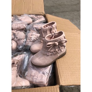 Boot nơ da lộn