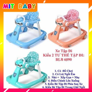 Xe tập đi tay vịn đẩy phía sau BLB 6090