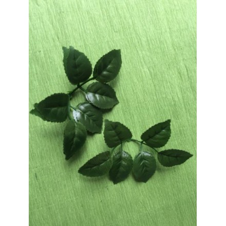 Lá hoa hồng giả lá nhựa làm hoa hồng