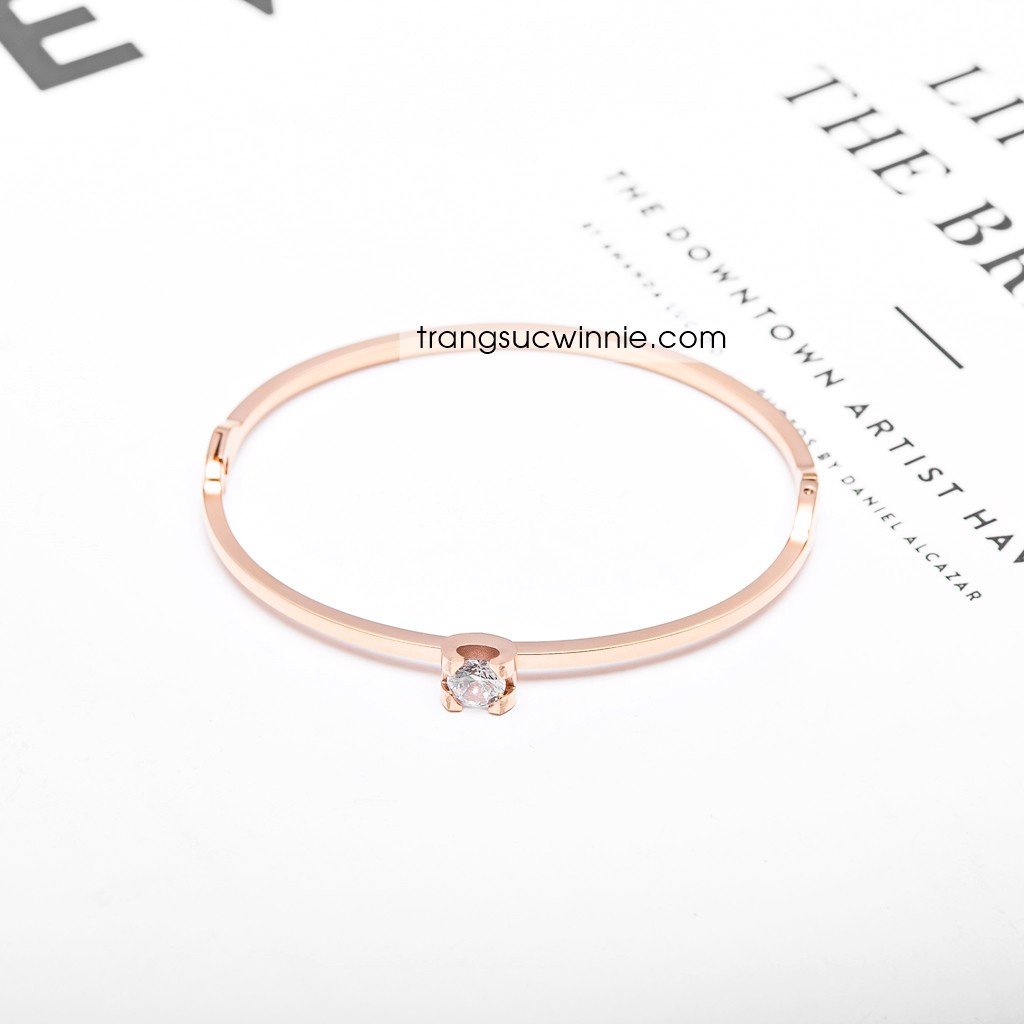 Vòng tay nữ titan Đá vuông VH