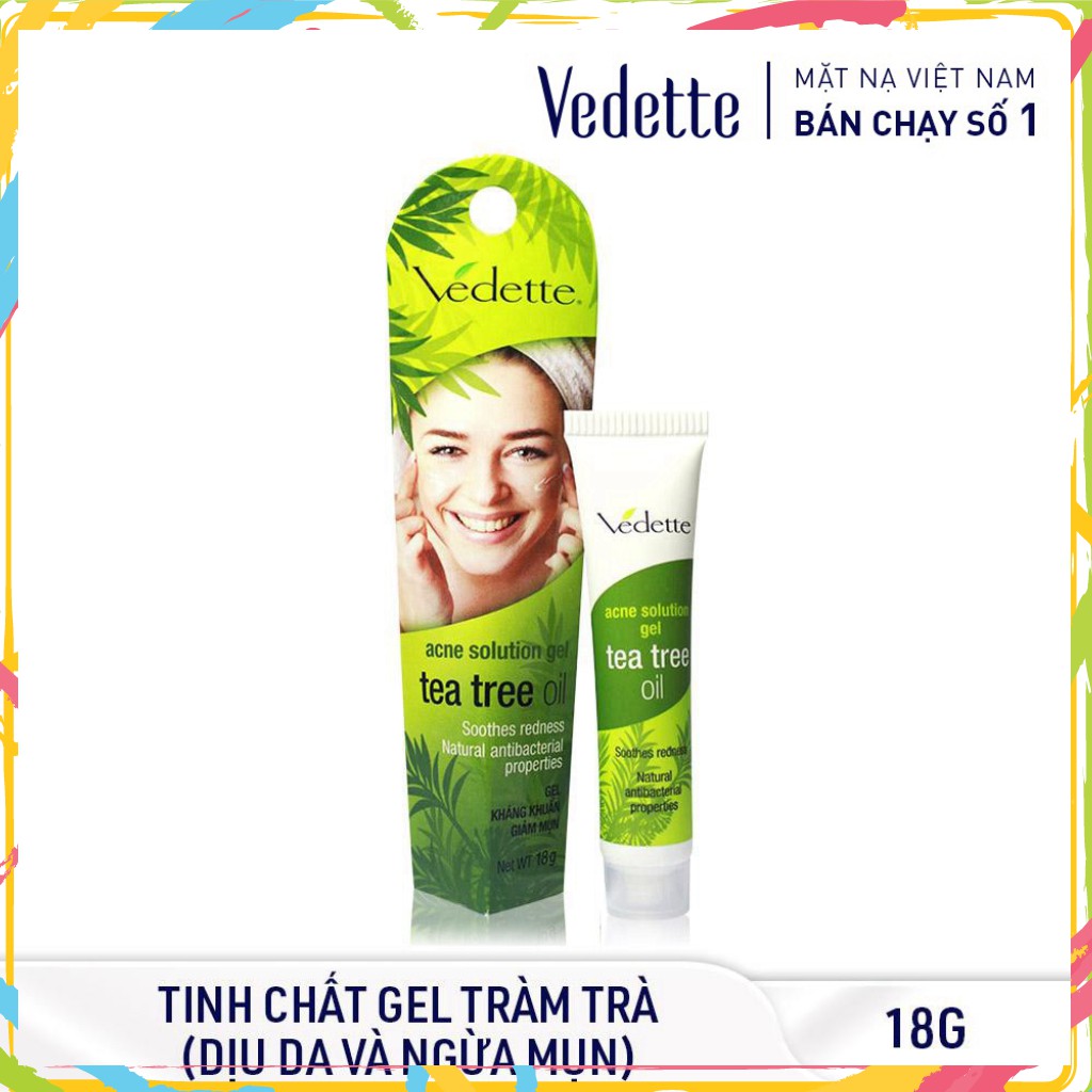 Gel Chấm Mụn Tràm Trà Vedette 18g *SOLUTION TEA TREE OIL*