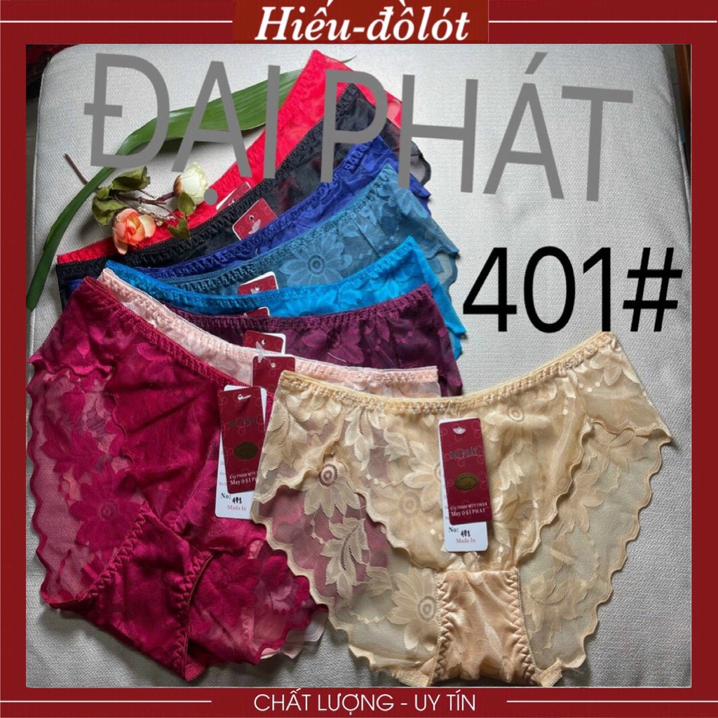 [COMBO 10] Quần Lót Nữ Ren Hoa Văn Hieu Store24h, Quần Lót Ren Hoa CAO CẤP Mềm Mại Viền Sóng - 401