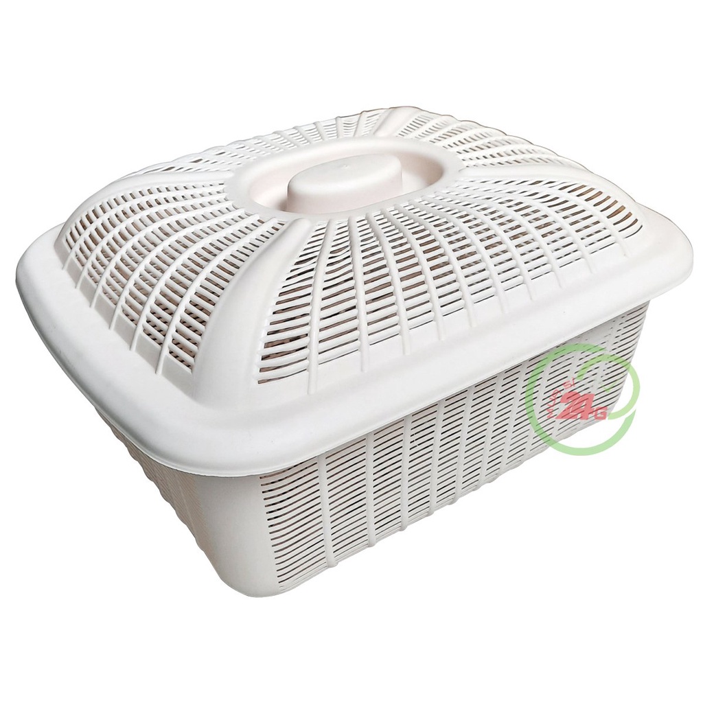 Rổ Vuông Có Nắp Đậy Nhựa Việt Nhật 3270, Rổ Đựng Hoa Quả Rau Củ Kèm Nắp Tiện Lợi