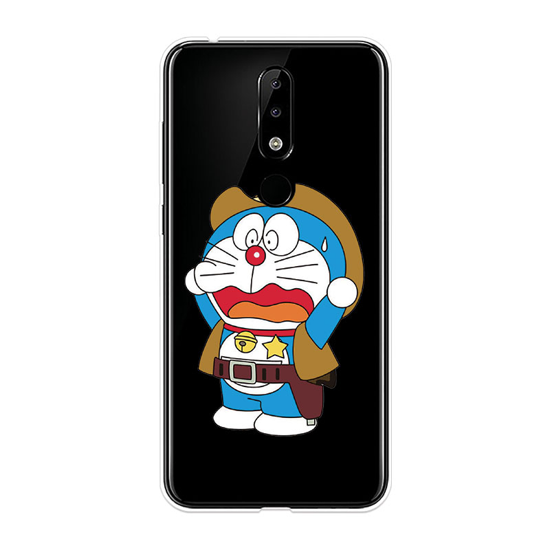 Ốp Lưng Nokia 2.1 3.1 5.1 6.1 Plus X5 X6 TPU mềm Case Doraemon Two