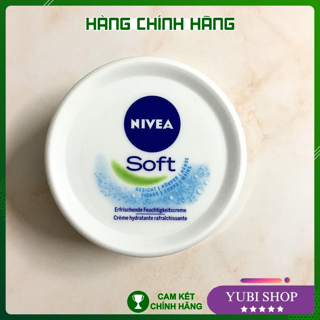 Kem Dưỡng Ẩm Nivea Soft - Hàng Đức Chính Hãng - 200ml - Dưỡng Ẩm Và Làm Trắng Mịn Da - Hot