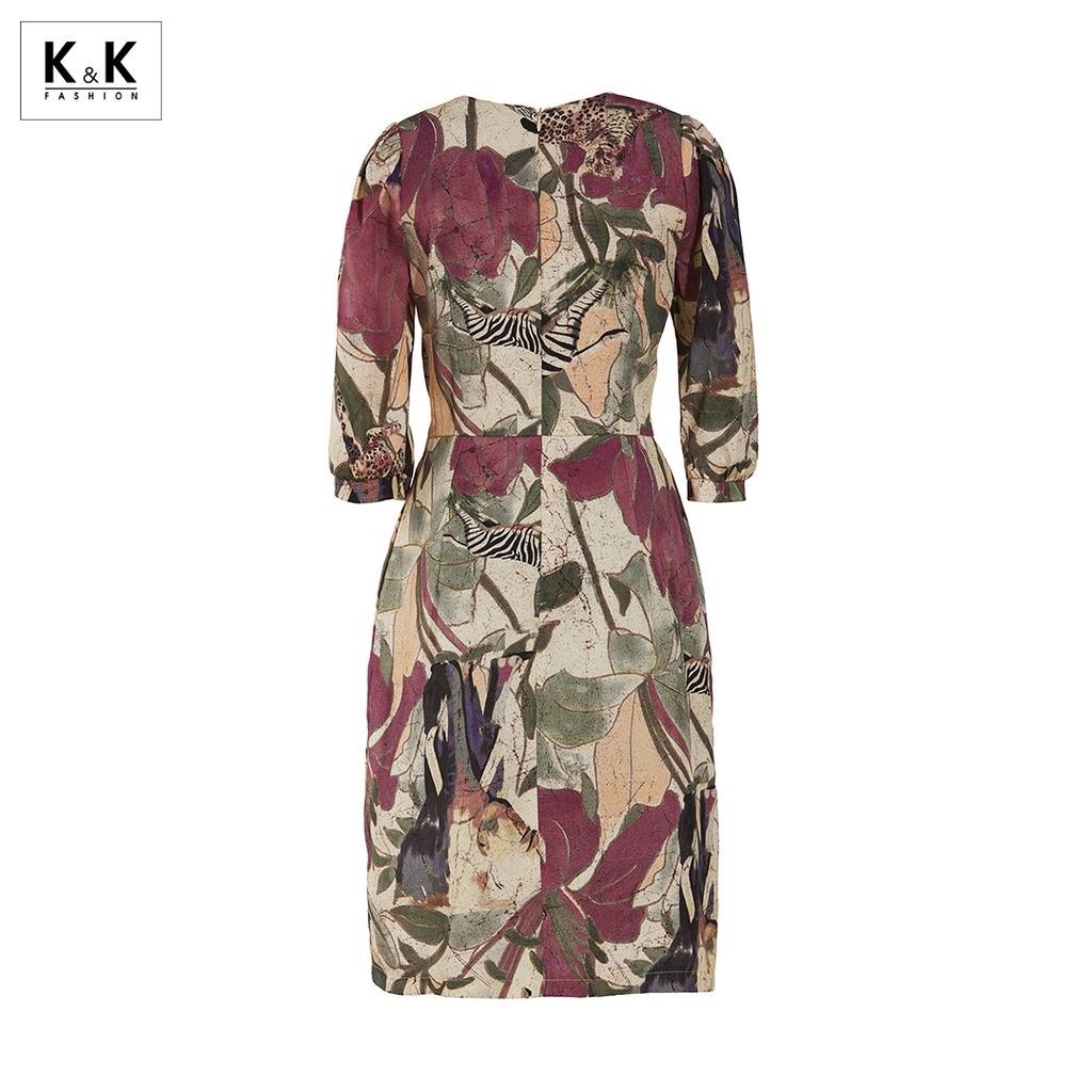 Đầm Công Sở Nữ Tay Lỡ K&K Fashion KK106-09 Dáng Chữ A | BigBuy360 - bigbuy360.vn
