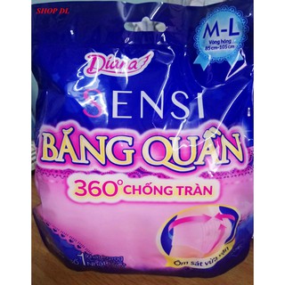  Băng vệ sinh Diana Sensi quần băng size S-M và M-L (2 cái/bịch) (bao bì mới)