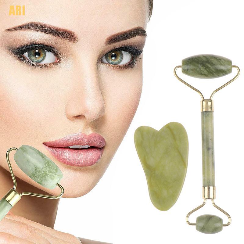 [VI] Dụng Cụ Lăn Massage Mặt Bằng Ngọc Bích Tự Nhiên